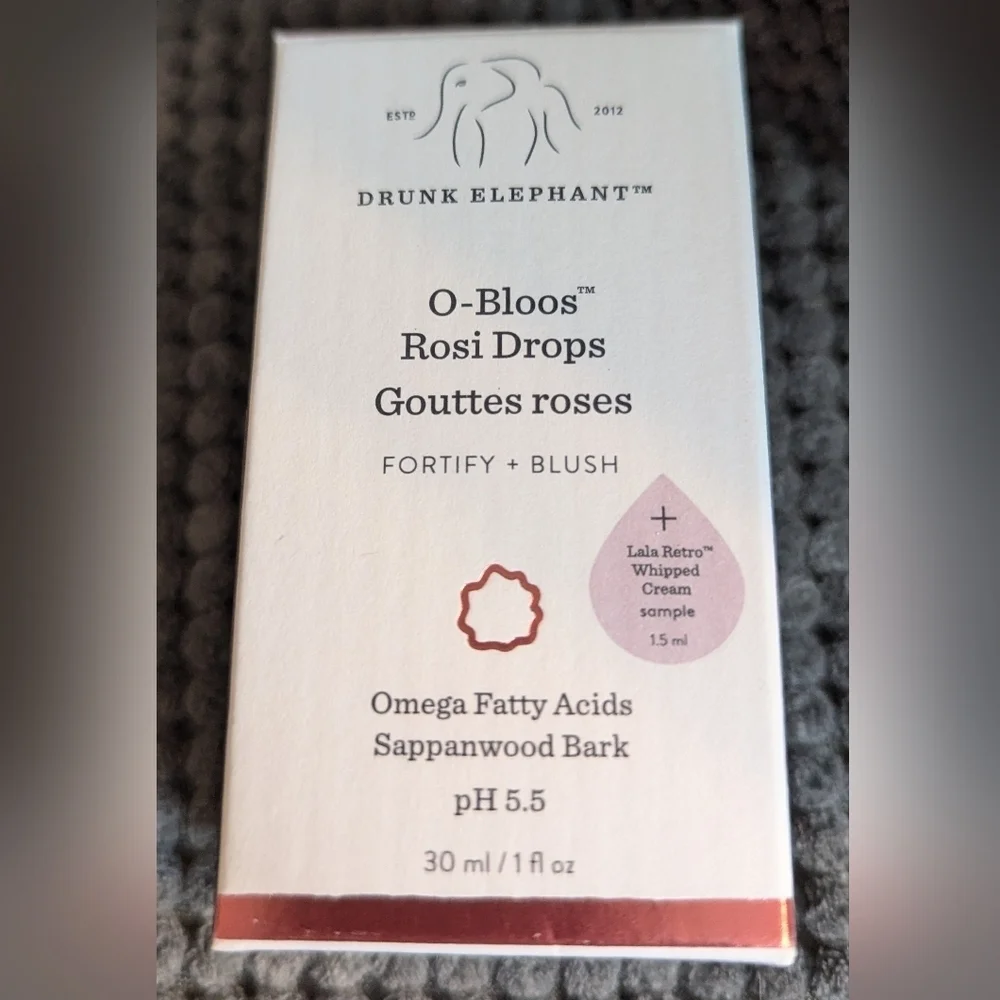 NIB Drunk Elephant O-Bloos Rosi Drops